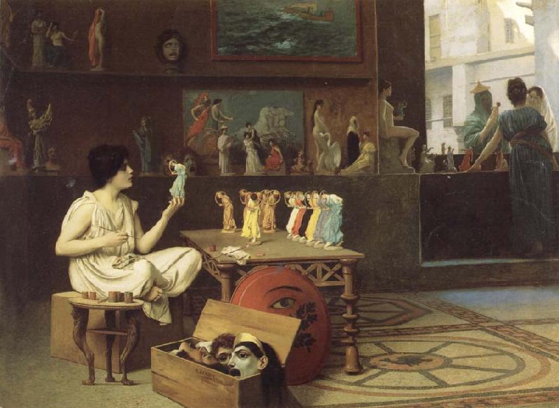 Jean-Leon Gerome Painting Breathes Life Into Sculpture oil painting picture